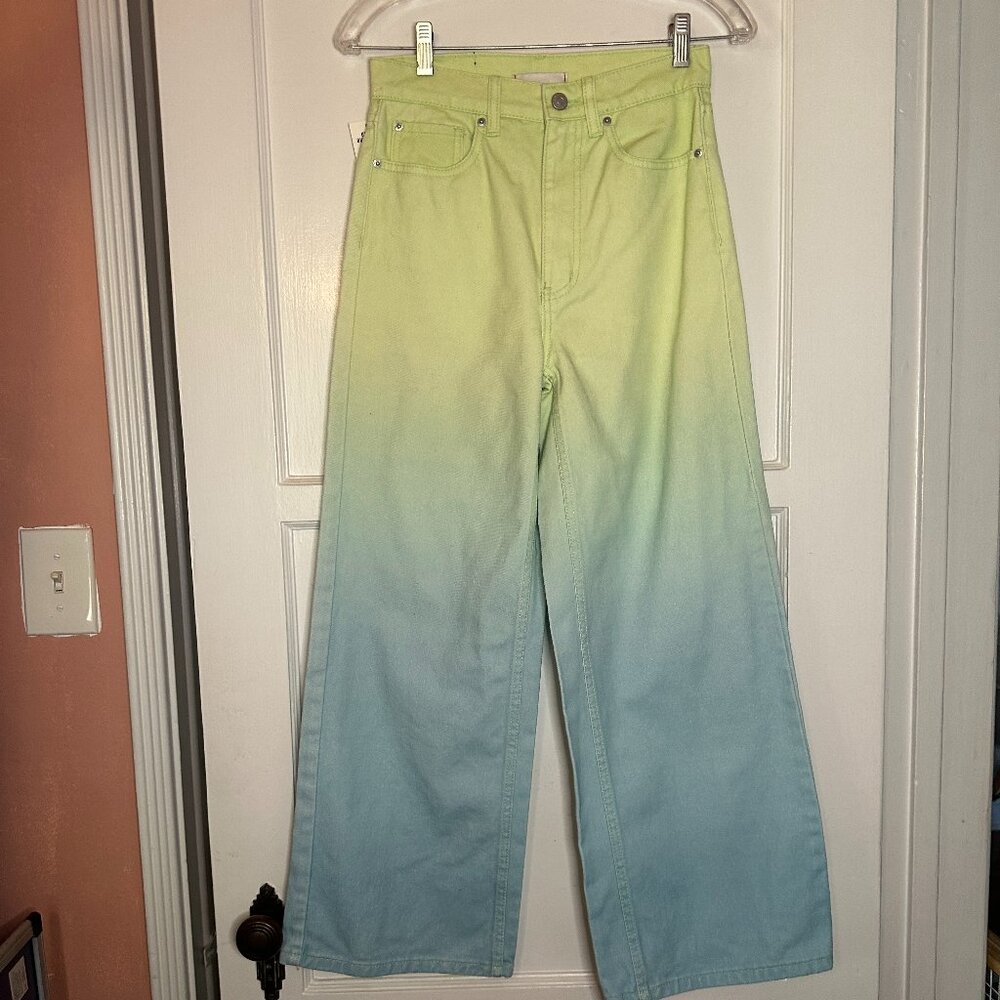 Ombre Colored Wide Leg Urban Outfitters Jeans - Waist 26